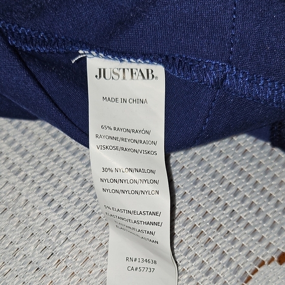 JustFab Navy Blue And Maroon Sleeveless Dress - Picture 11 of 11